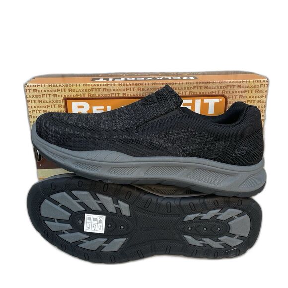 Skechers Cohagen Knit Walk Men\'s 9.5 Extra Wide Slip-On Black Shoes 204849 New main image 6